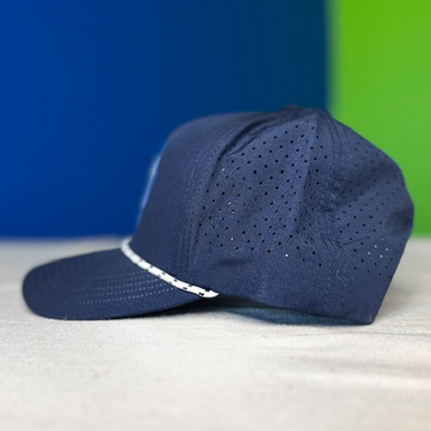 Navy with White Rope